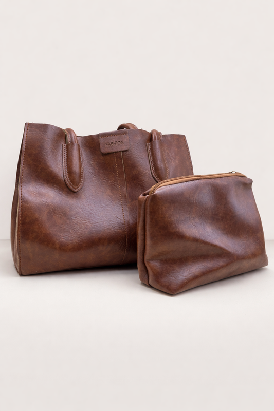 Vintage Tote & Pouch Set