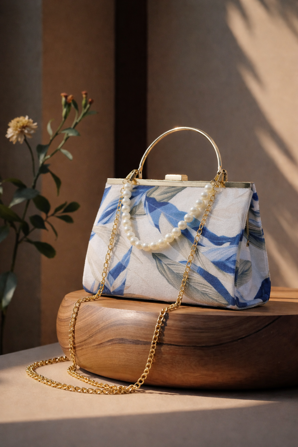 Pearl Handle Mini Bag