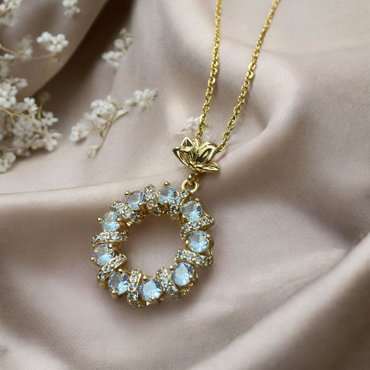 Crystal Swirl Bloom Pendant