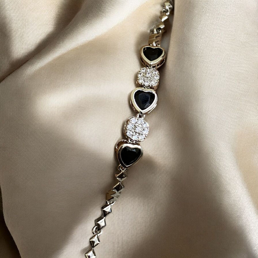 Radiant Heart Bracelet – Red | Blue | Black