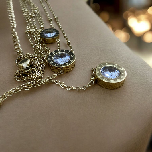 Multi Chain Golden Pendant