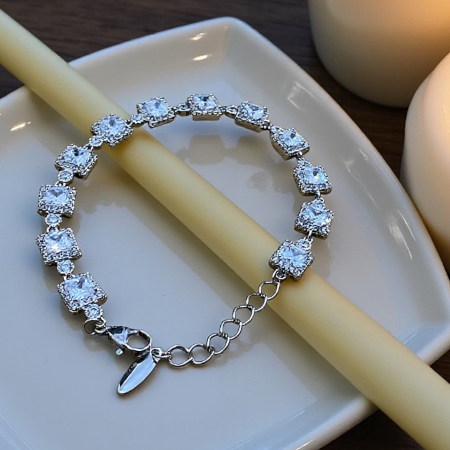 Square Radiance Tennis Bracelet