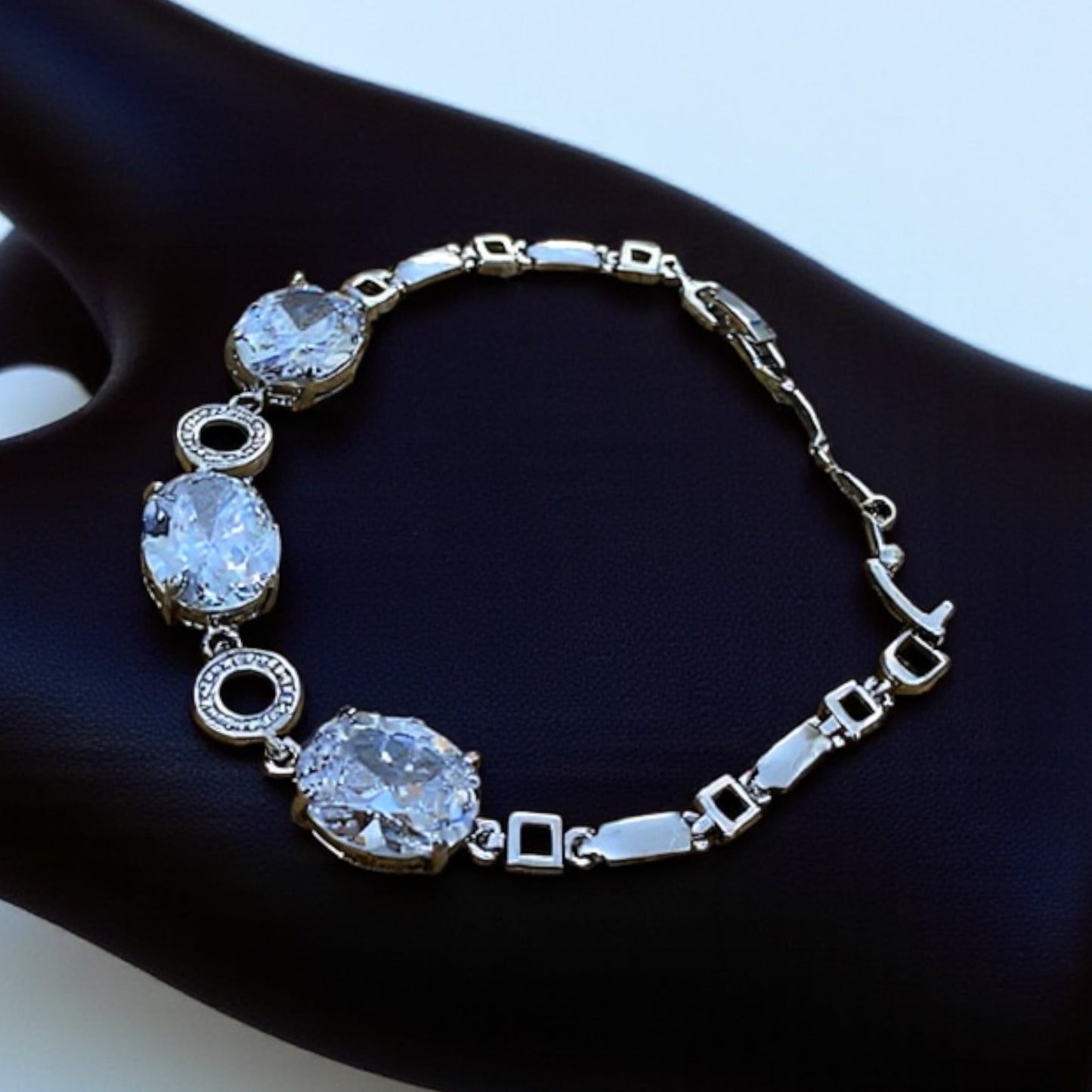 Oval Crystal Bracelet