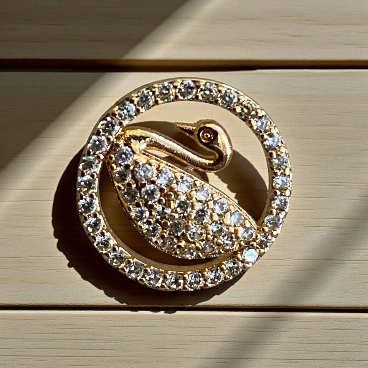 Crystal Swan Studs