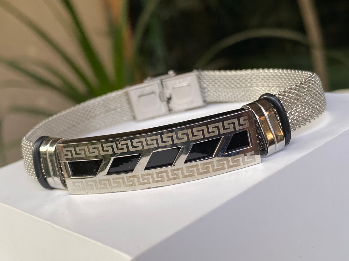 Men’s Silver Mesh Bracelet