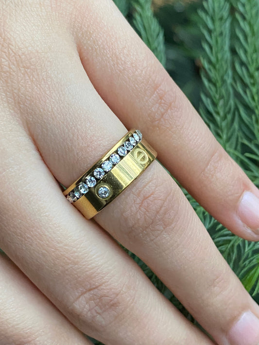 Golden Spark Ring