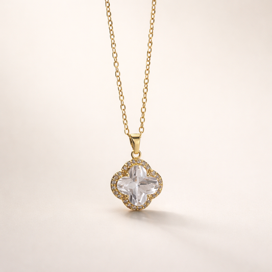 Crystal Bloom Pendant Set