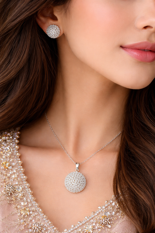 Crystal Silver Set