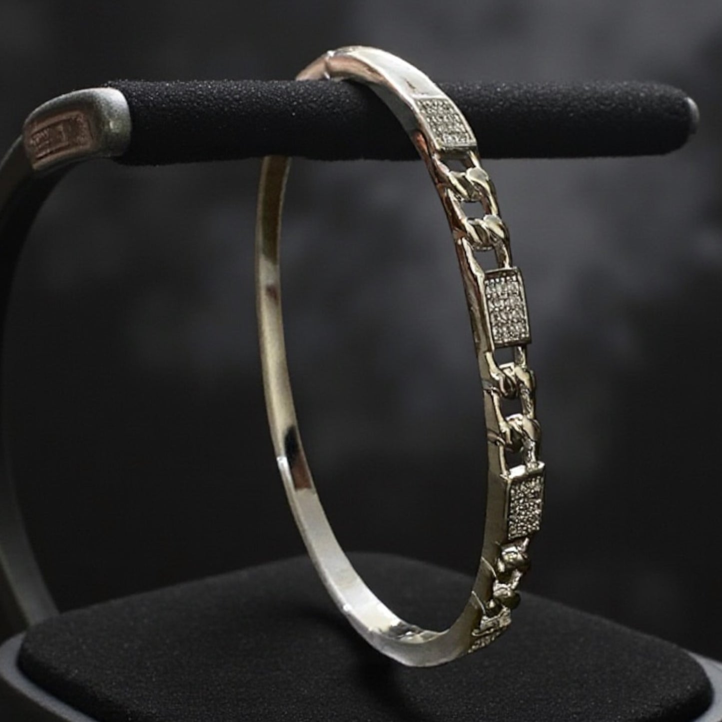 Silver Infinity Loop Bangle