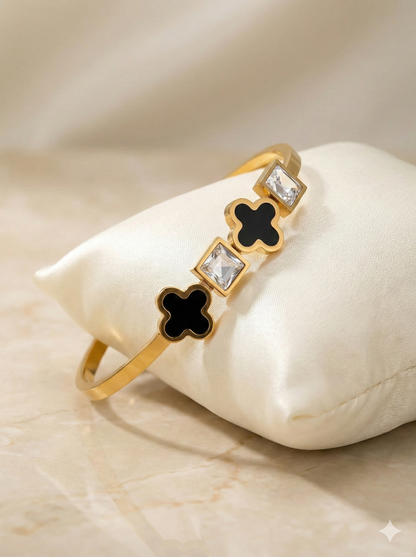 Black and Gold Clover Handcuff