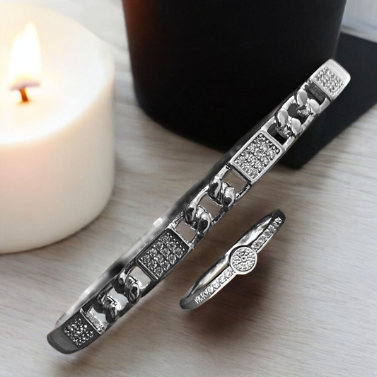 Silver Infinity Loop Bangle