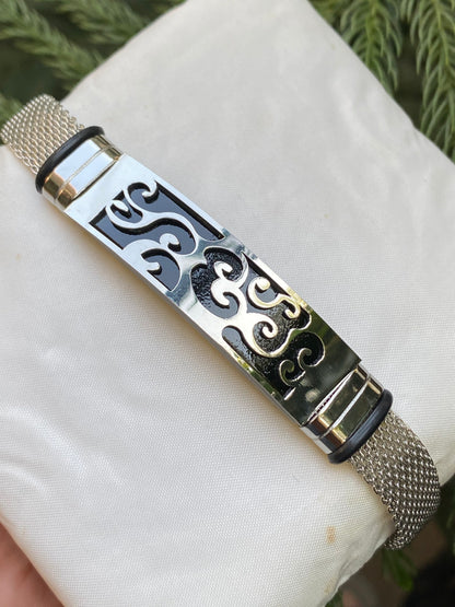 Men’s Silver Mesh Bracelet