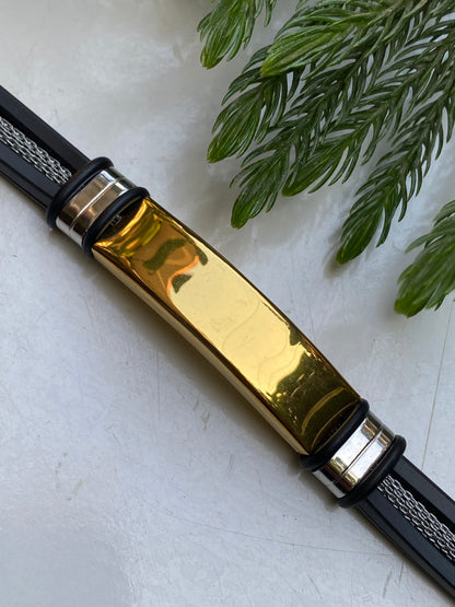 Men’s Gold Accent Bracelet