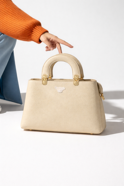Structured Top Handle Bag