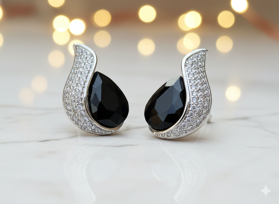 Noir Flame Earrings