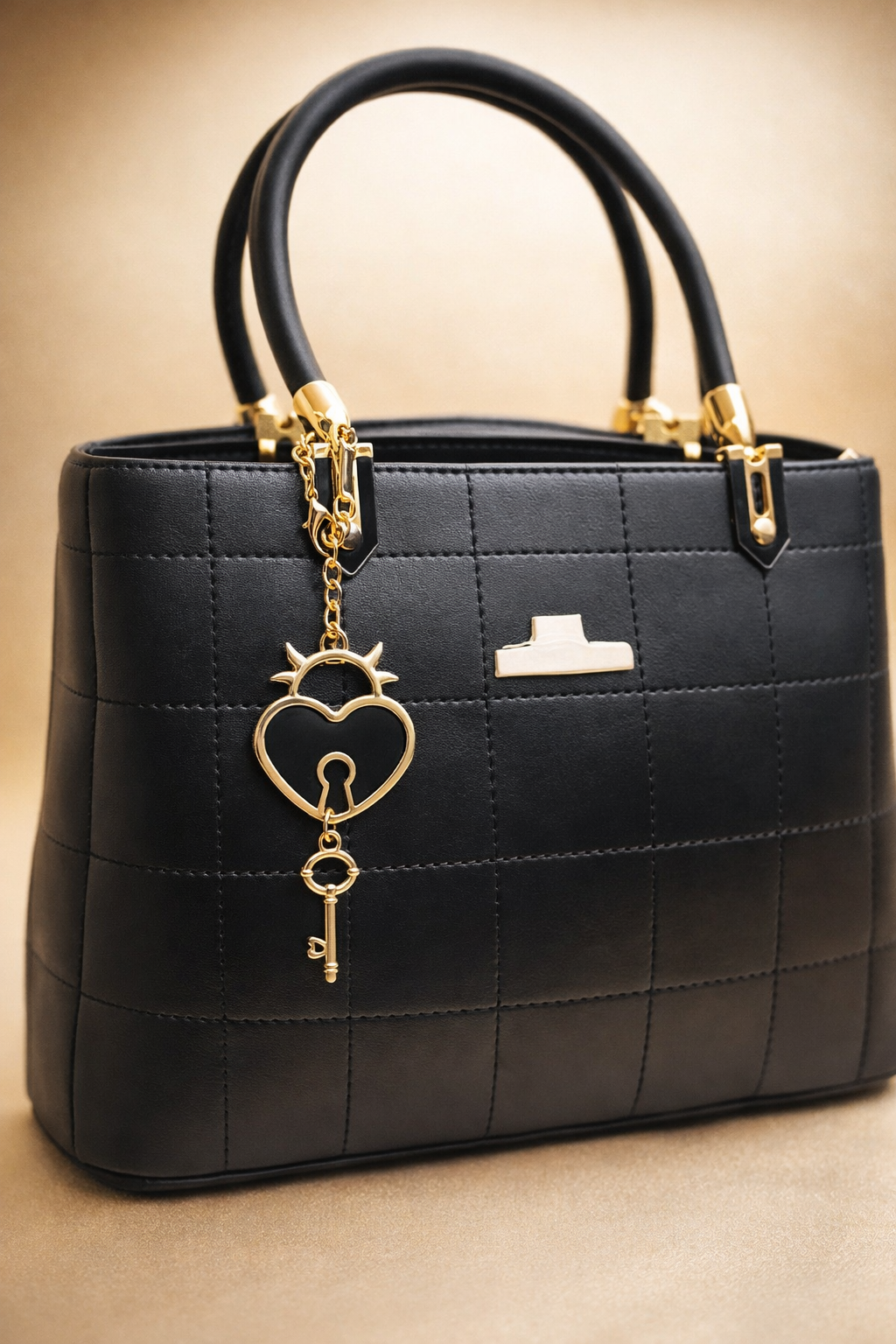 Quilted Top Handle Bag