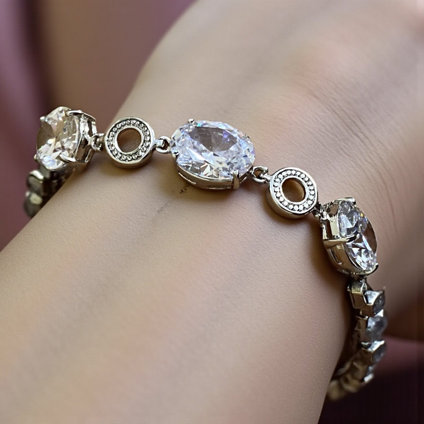 Radiant Oval Crystal Bracelet