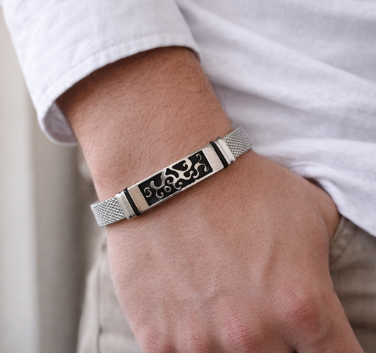 Men’s Silver Mesh Bracelet