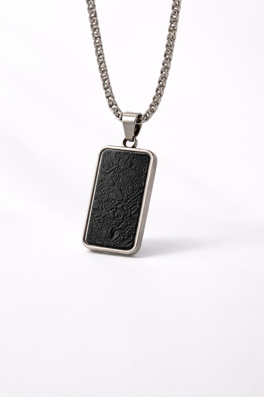 Textured Tag  necklace