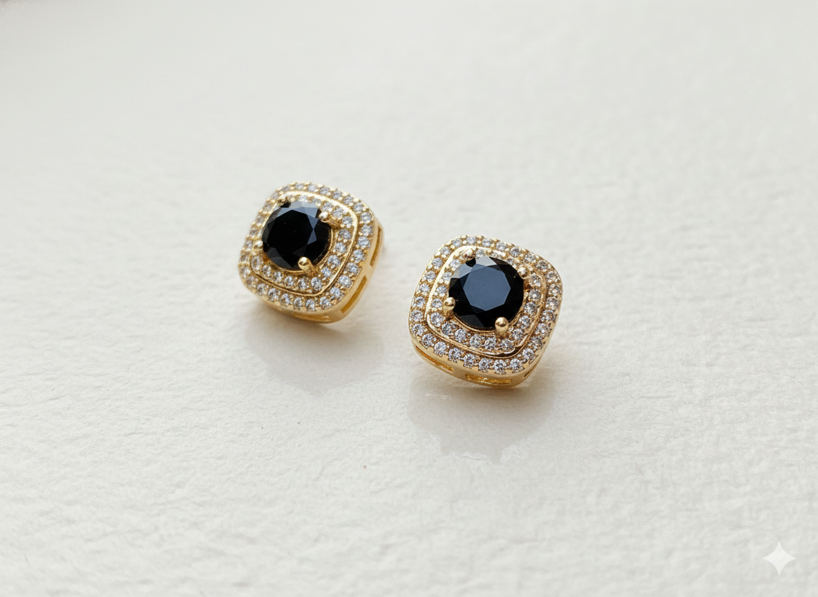 Multi Color Square Studs