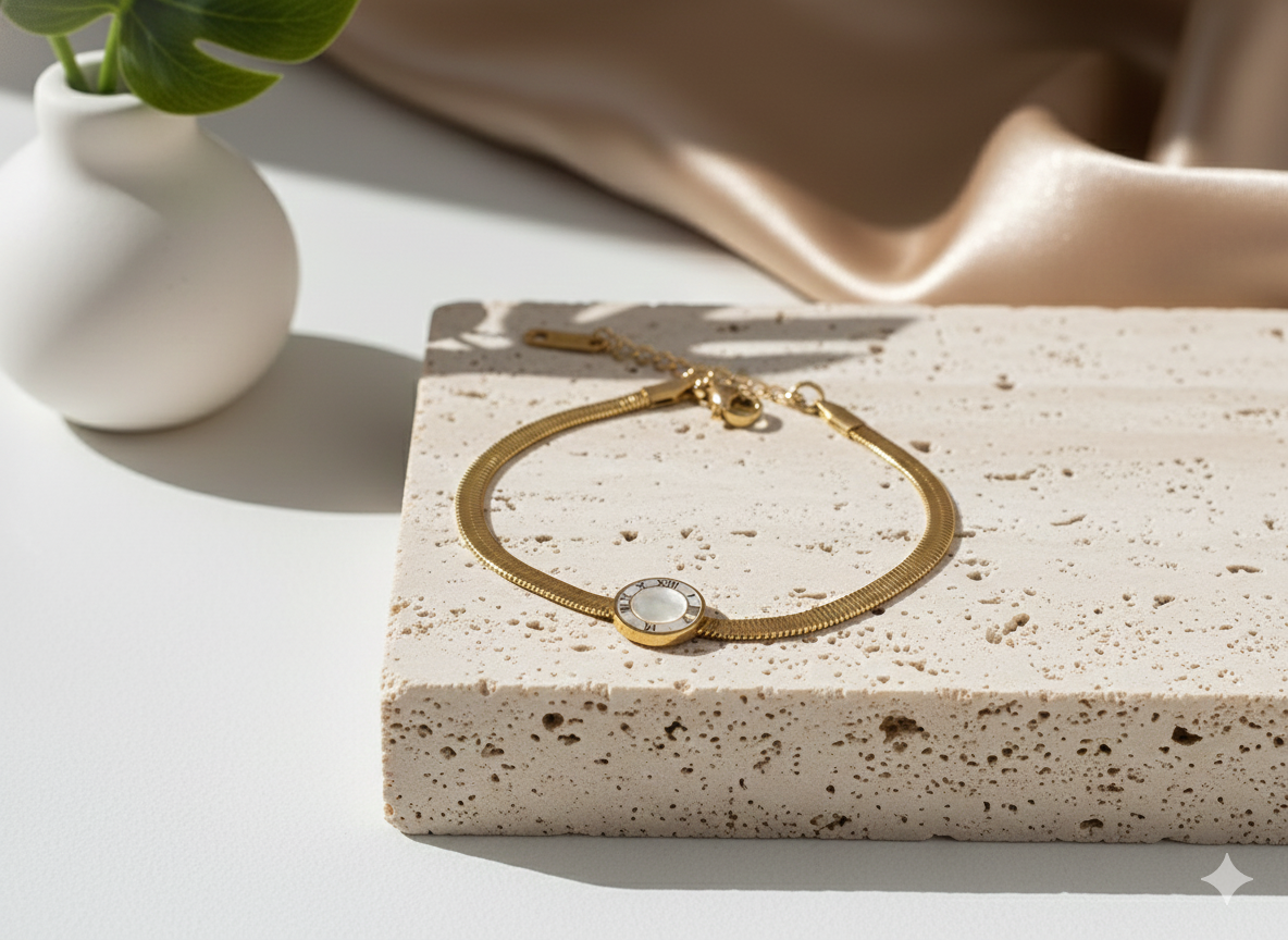 Stone Disc Bracelet