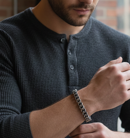 Men’s Two-Tone Chain Bracelet