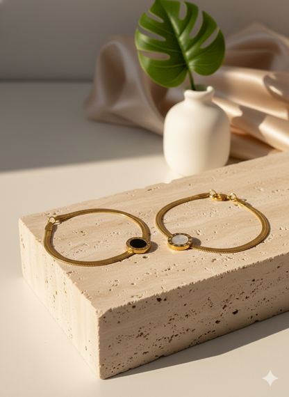Stone Disc Bracelet