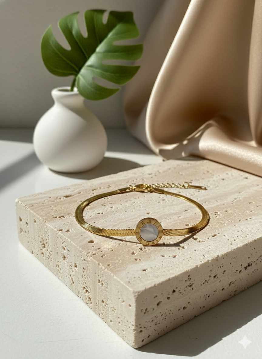 Stone Disc Bracelet