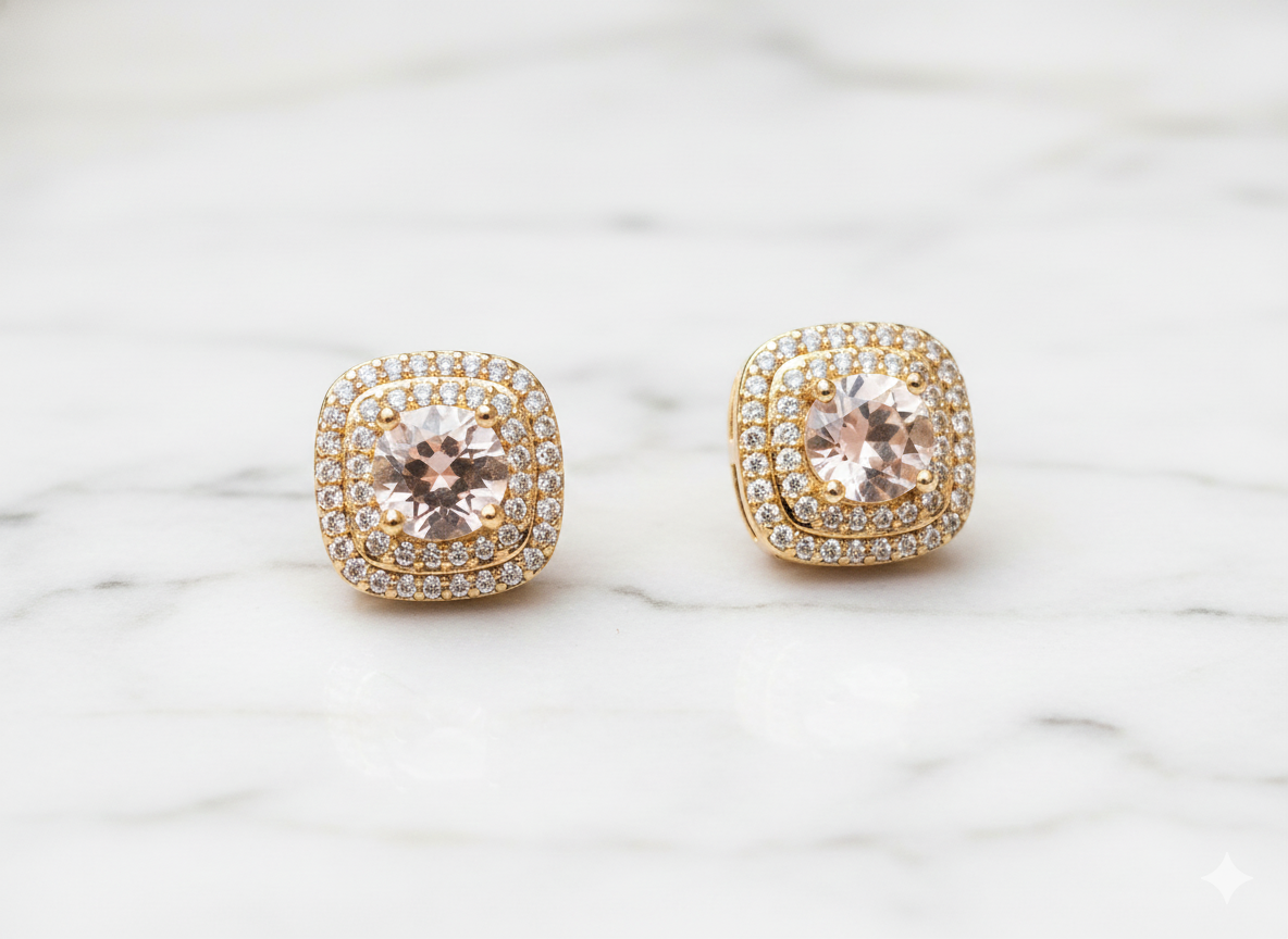 Multi Color Square Studs