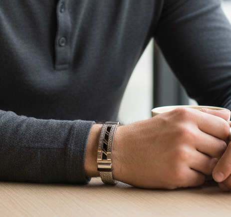 Men’s Silver Mesh Bracelet