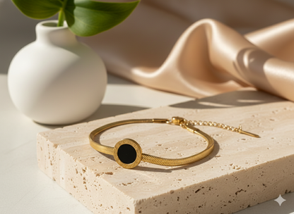 Stone Disc Bracelet
