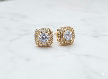 Multi Color Square Studs