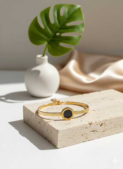 Stone Disc Bracelet