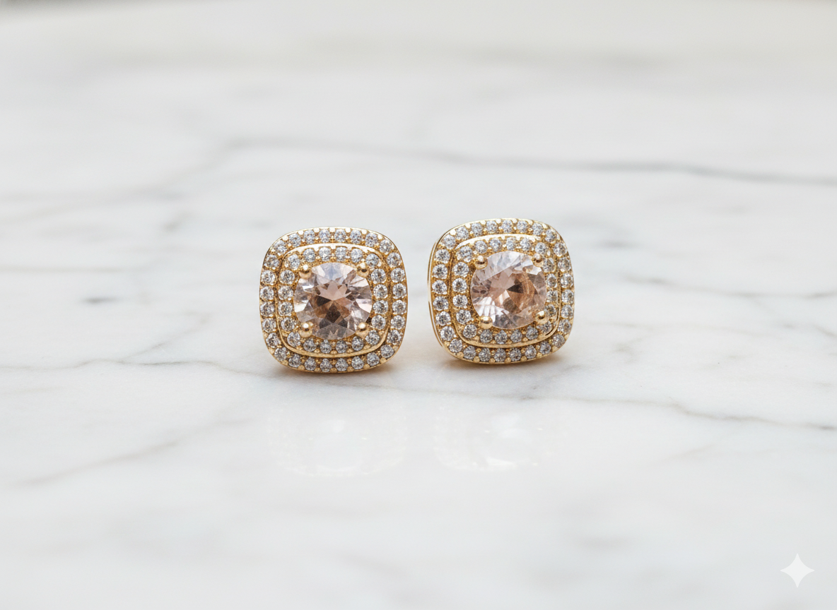 Multi Color Square Studs