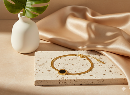 Stone Disc Bracelet