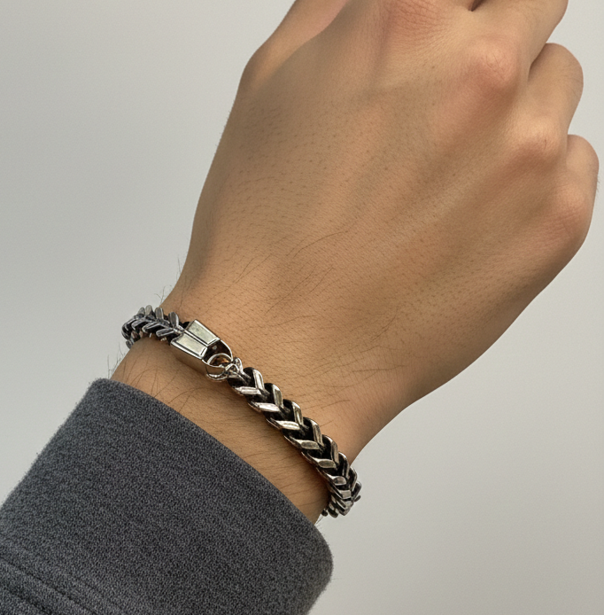 Men’s Two-Tone Chain Bracelet