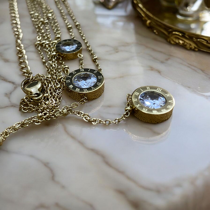 Multi Chain Golden Pendant