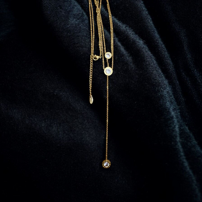 Multi Chain Golden Pendant