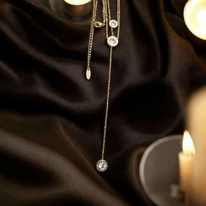 Multi Chain Golden Pendant