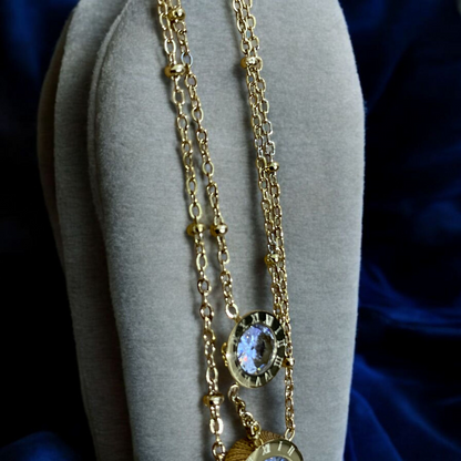 Multi Chain Golden Pendant