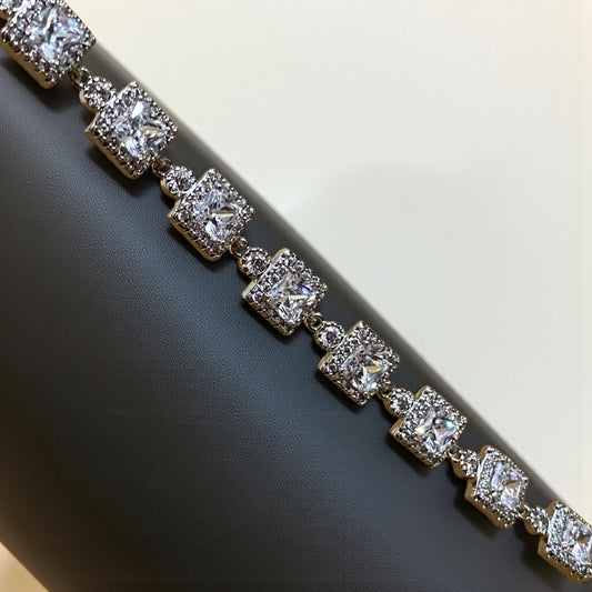 Square Radiance Tennis Bracelet