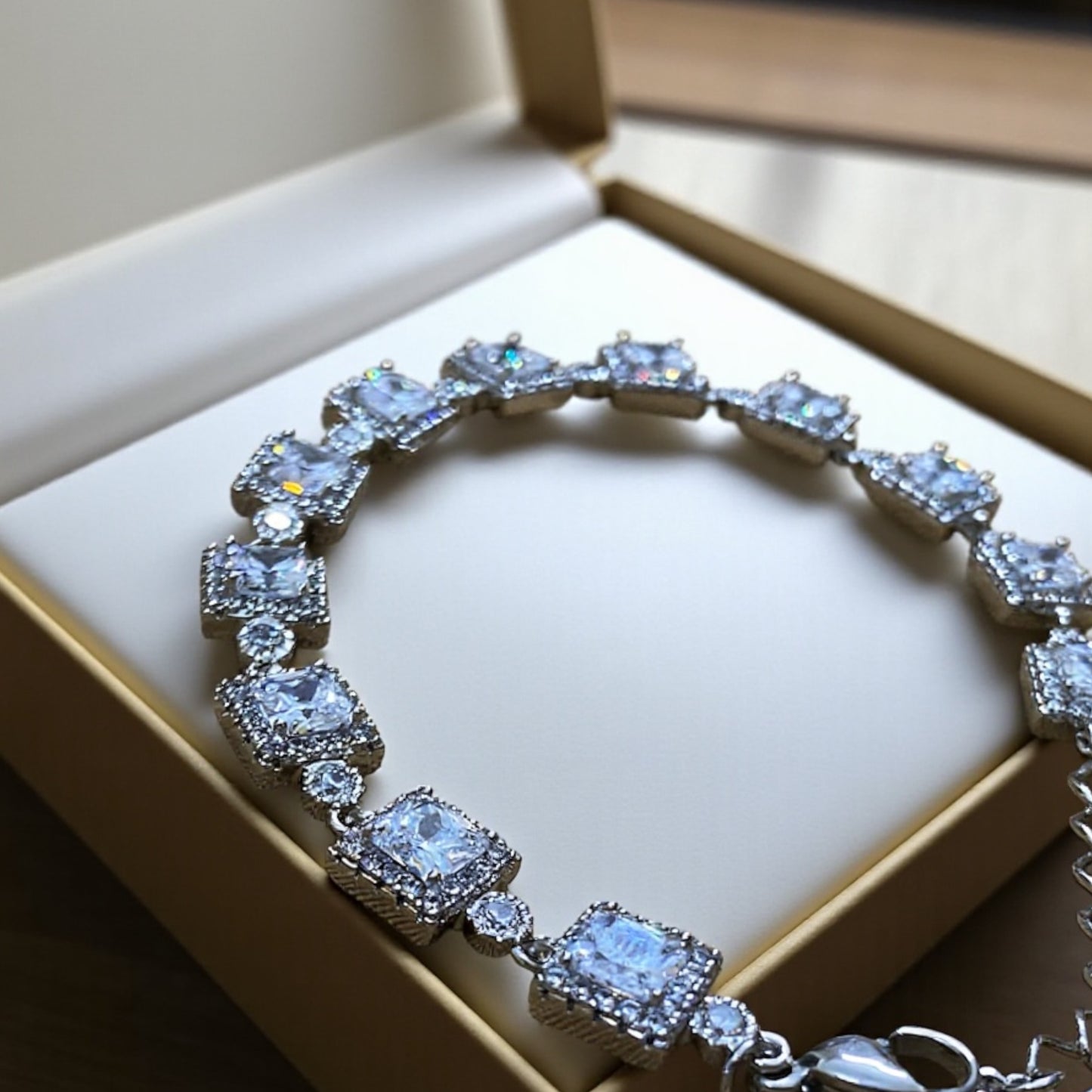 Square Radiance Tennis Bracelet