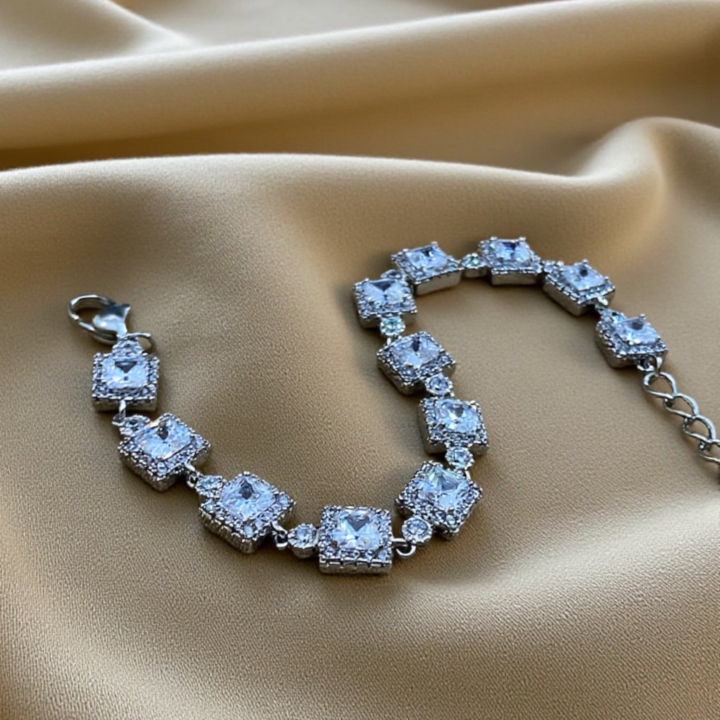 Square Radiance Tennis Bracelet