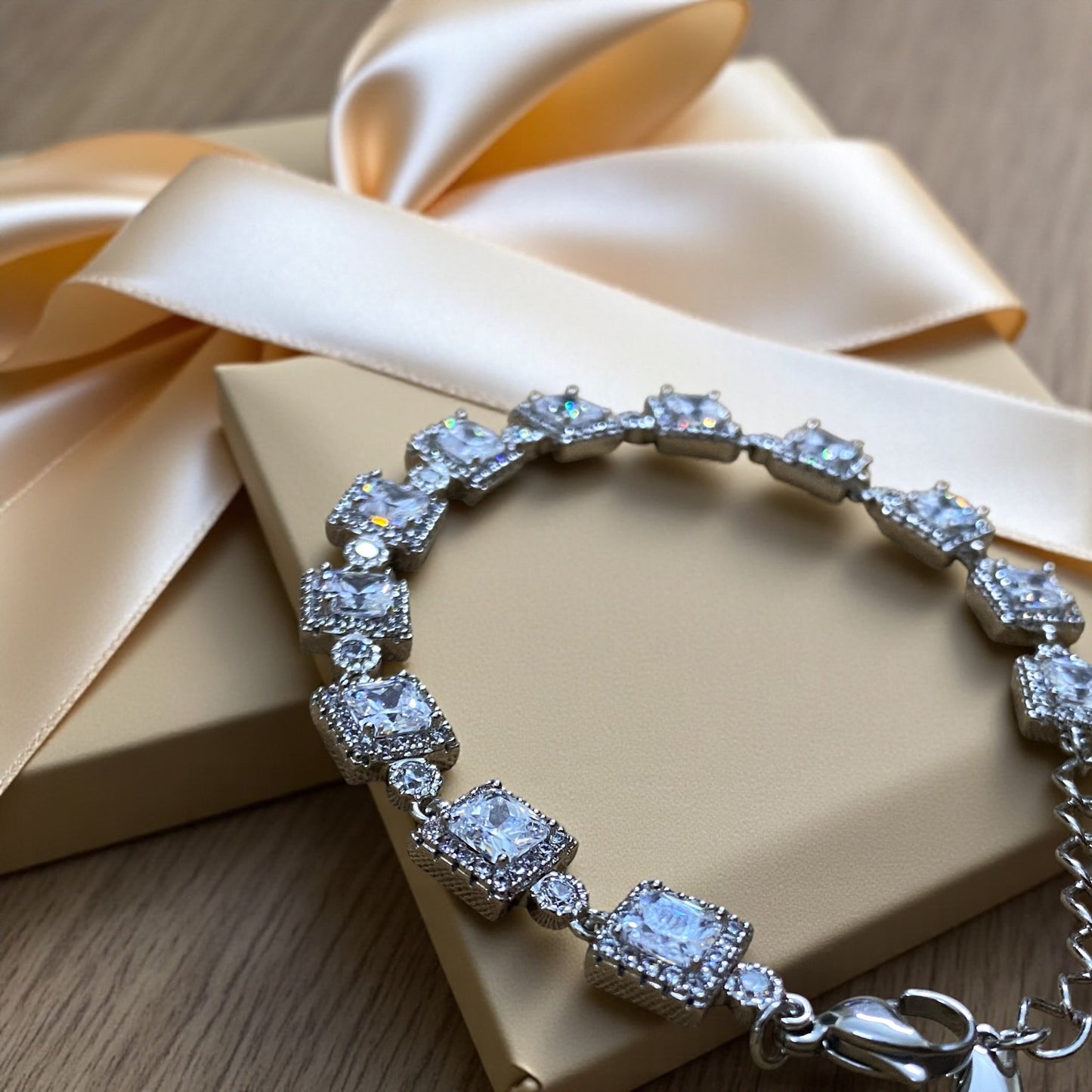 Square Radiance Tennis Bracelet