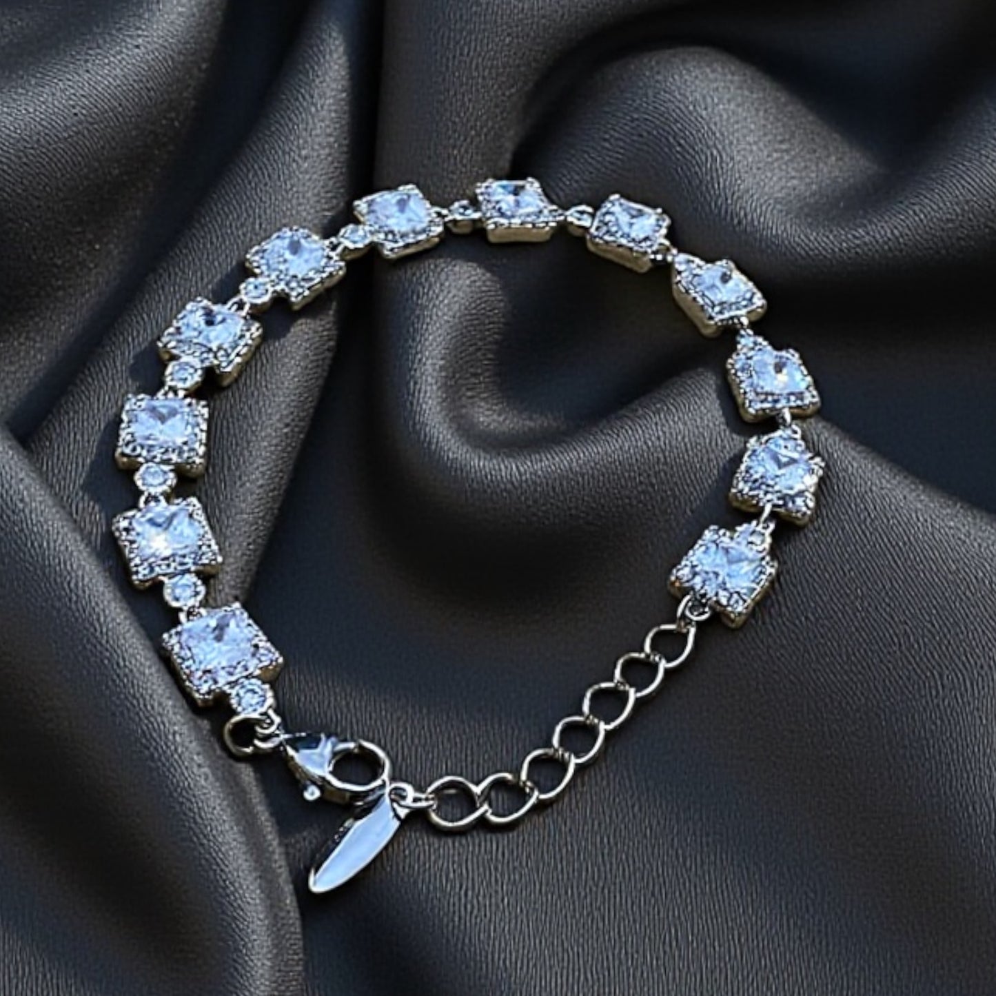 Square Radiance Tennis Bracelet