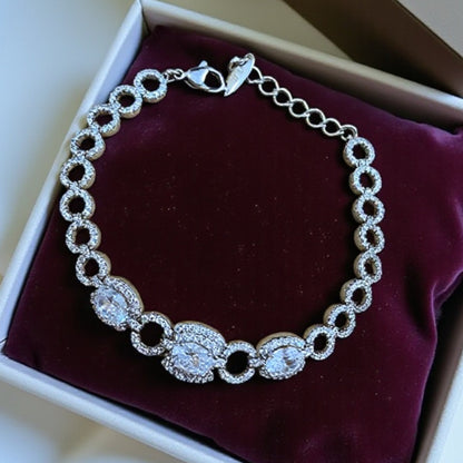 Silver Crystal Bracelet