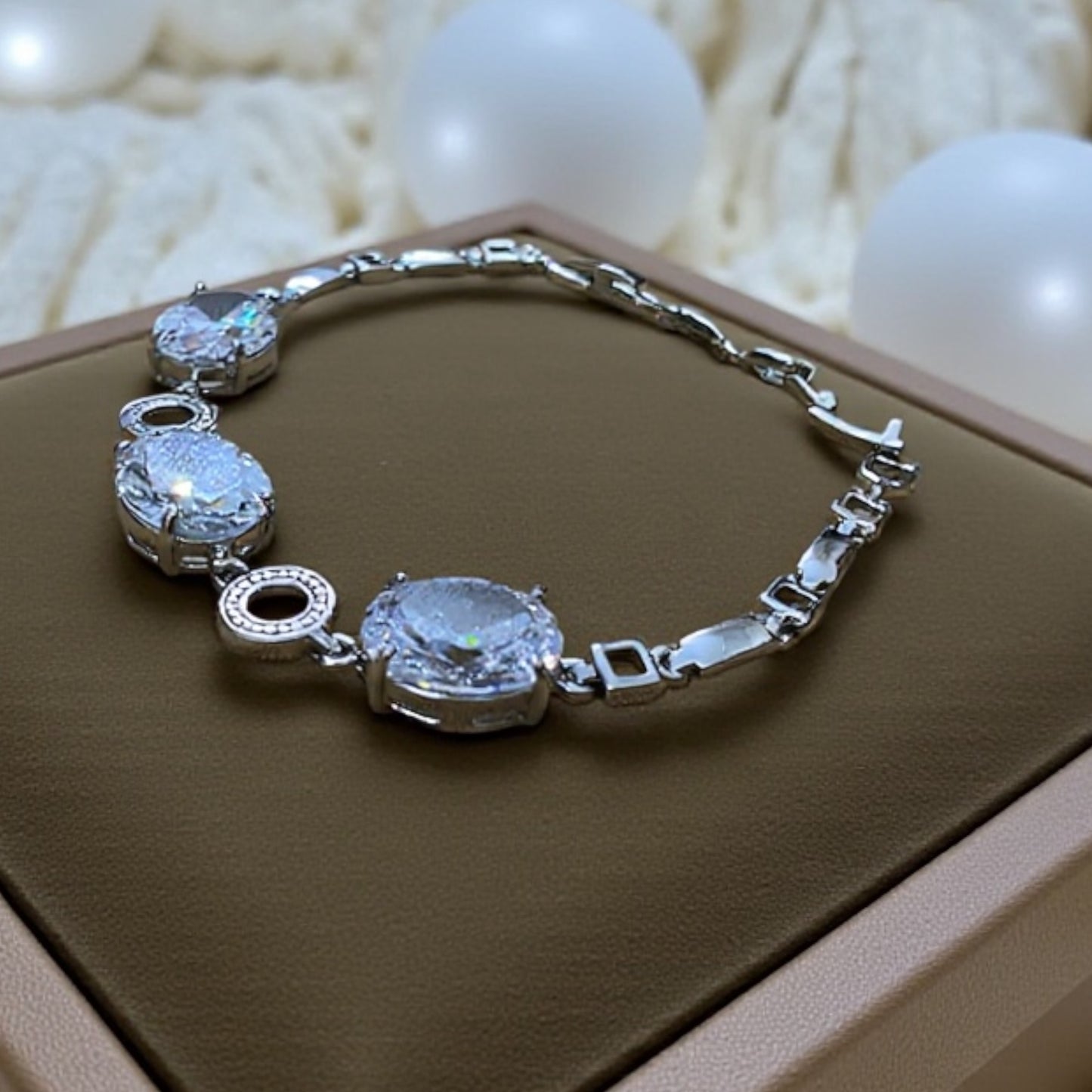 Radiant Oval Crystal Bracelet