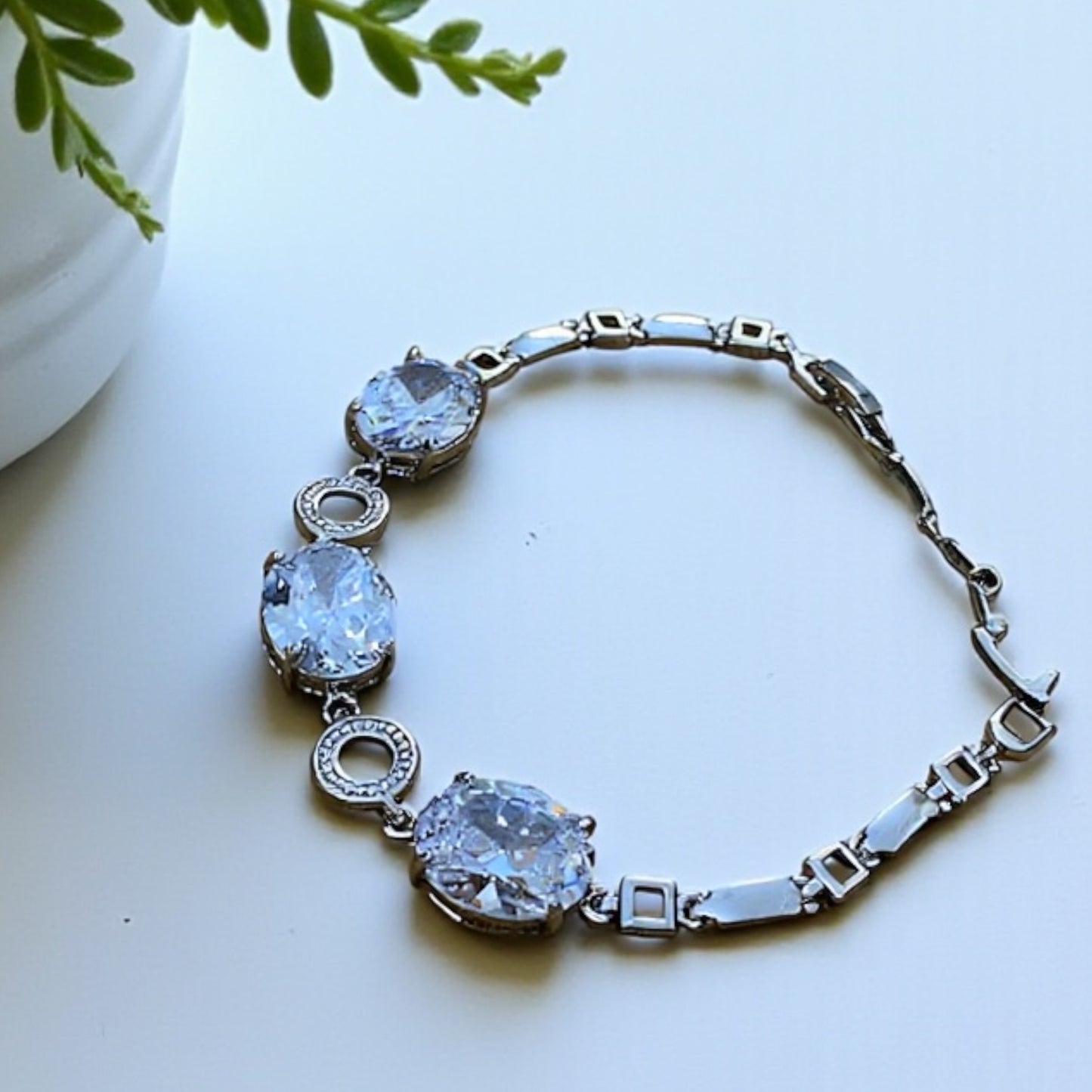 Radiant Oval Crystal Bracelet