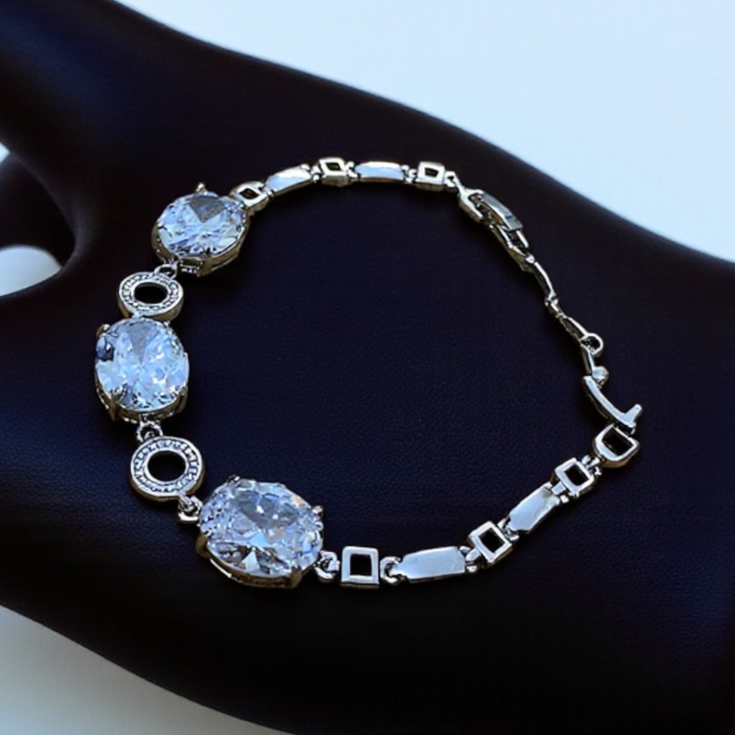 Radiant Oval Crystal Bracelet