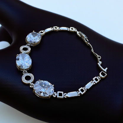 Oval Crystal Bracelet